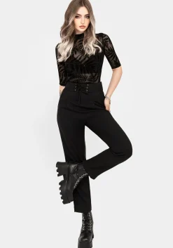 Cassandra Lace-Up Waist Tailored Trouser