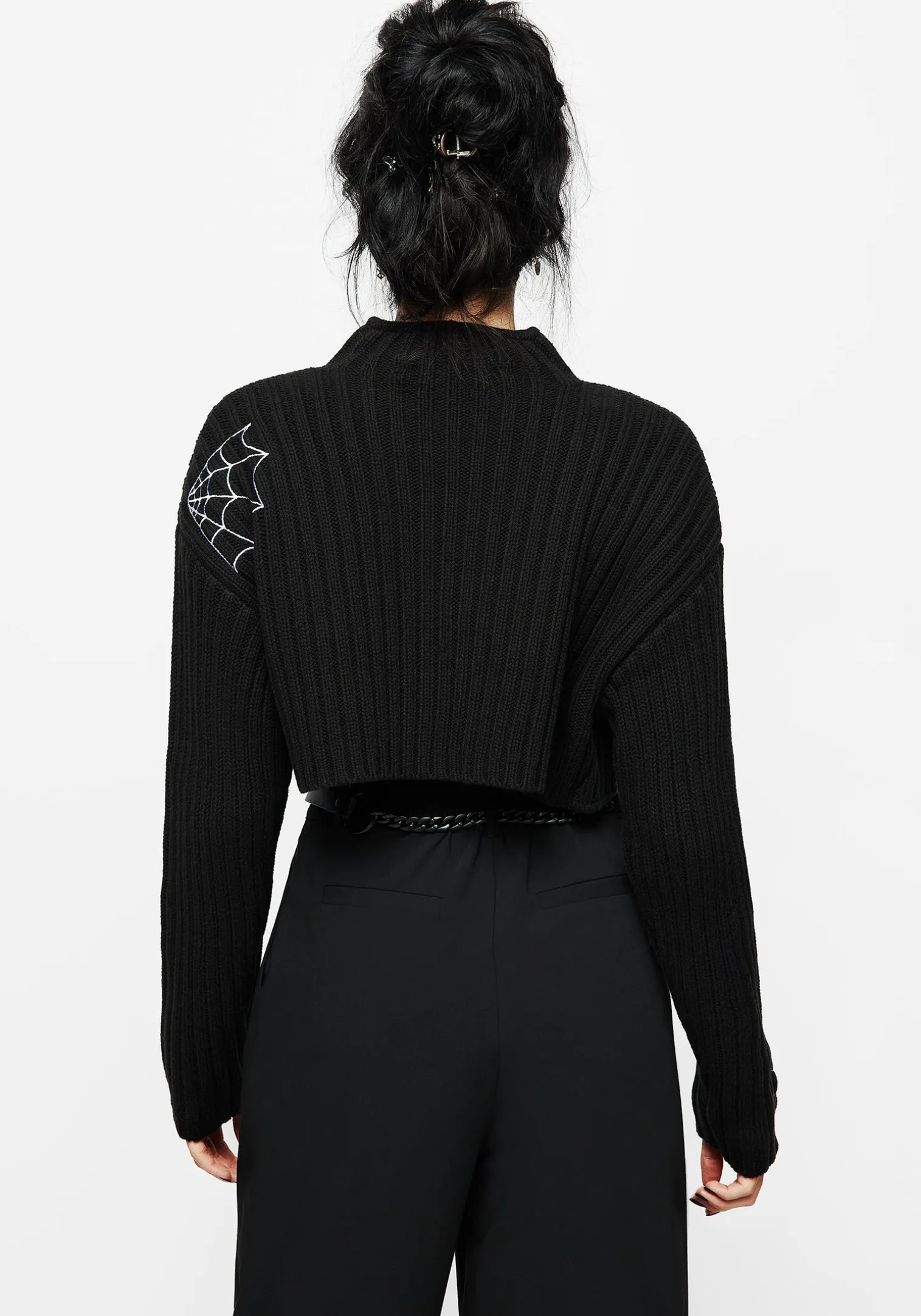 Catch Feelings Embroidered Knit Bolero