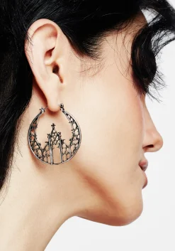 Cathedral Gothic Hoop Earrings