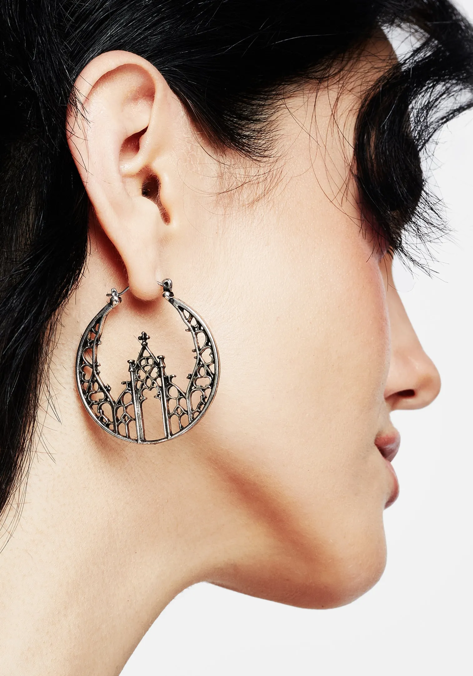 Cathedral Gothic Hoop Earrings