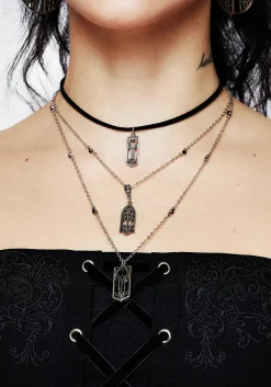 Cathedral Gothic Layered Necklace