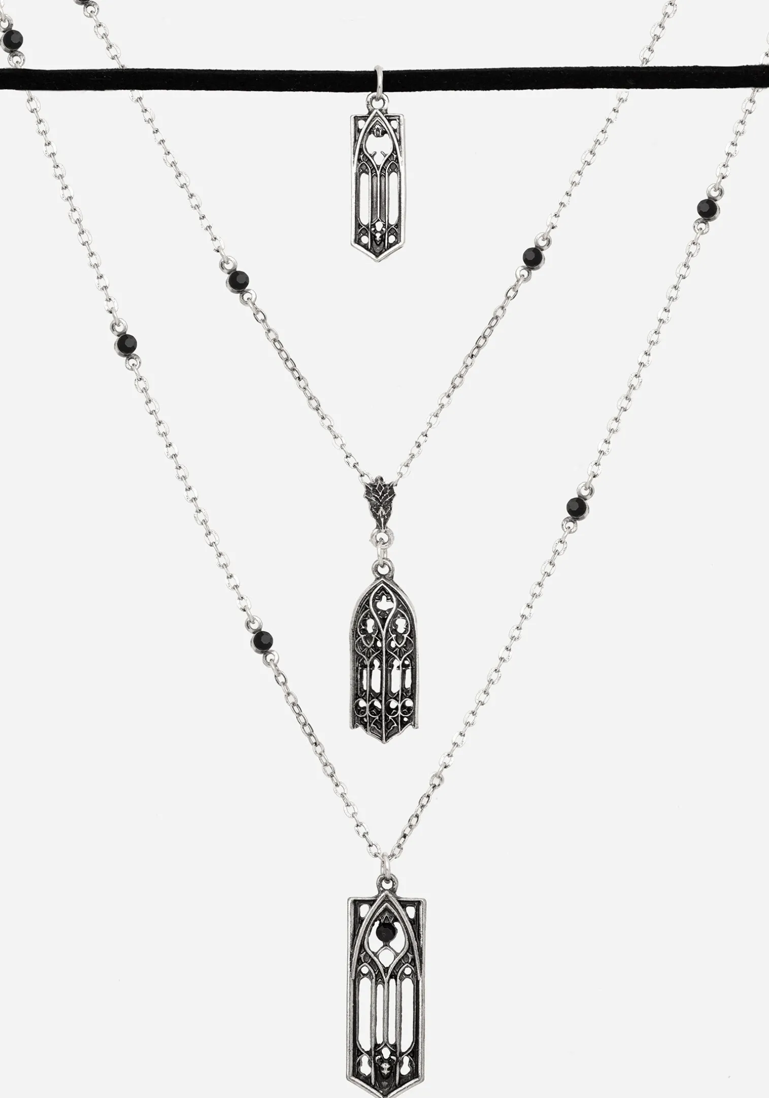 Cathedral Gothic Layered Necklace