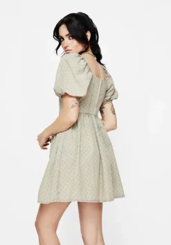 Caustic Cotton Frill Mini Dress