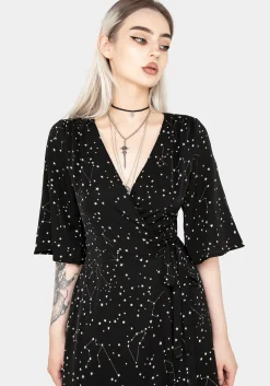 Celestial Midi Kimono Dress