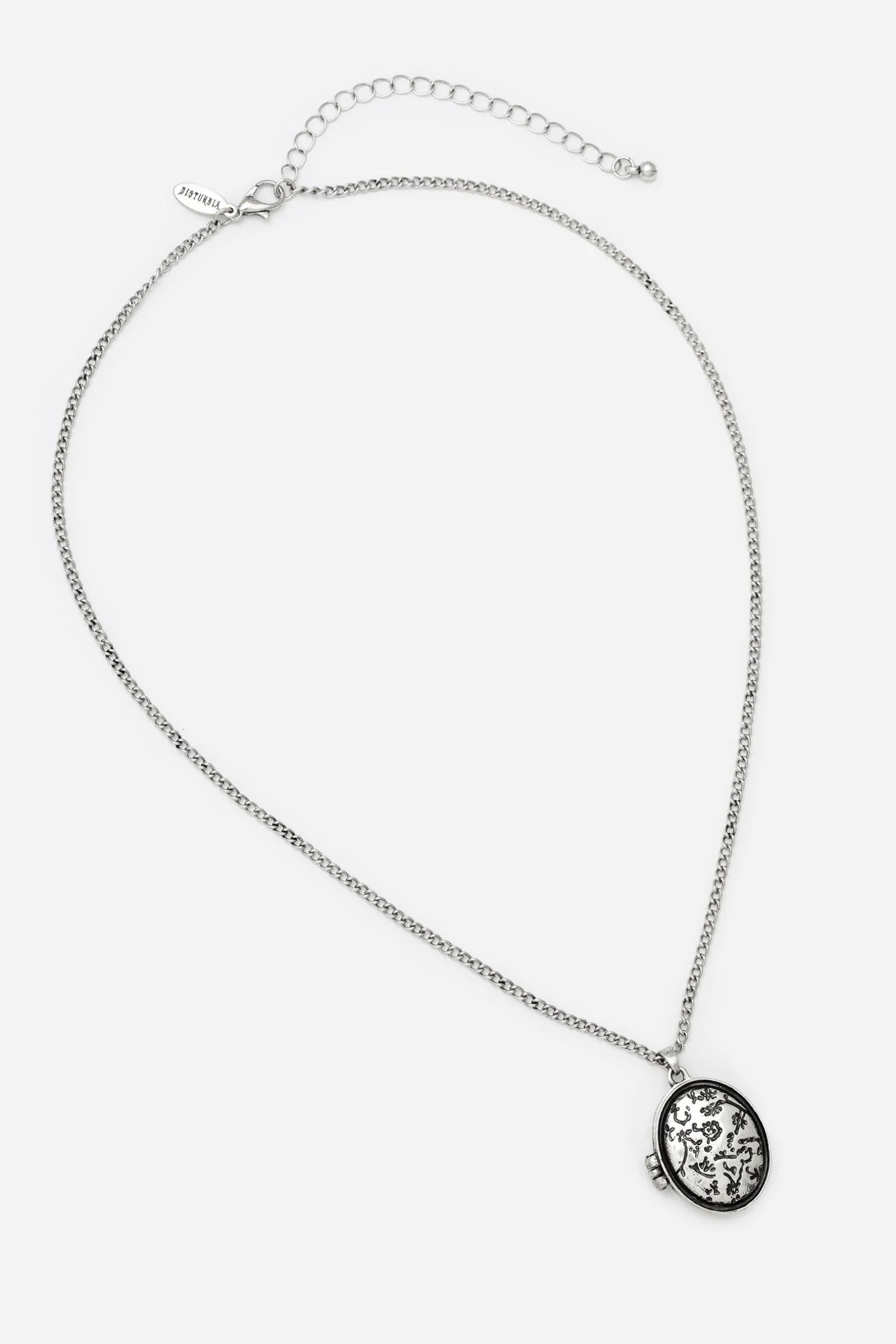 Cerelia Etched Locket Necklace