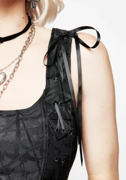 Chatelaine Lace Detail Corset Top