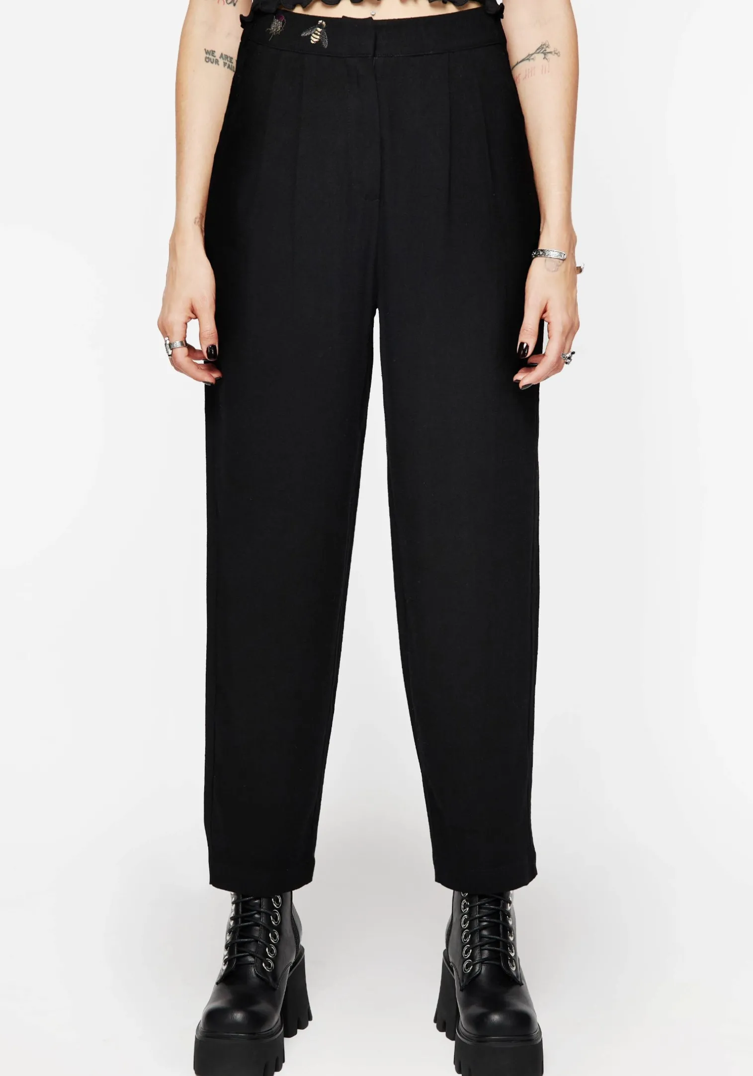Chloris Embroidered Waist Balloon Trouser