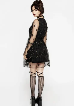 Chrysanthi Applique Mini Dress