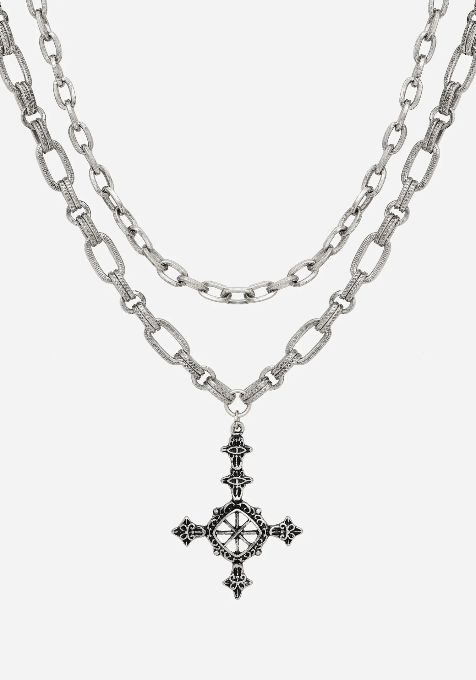 Ciara Cross Layered Necklace