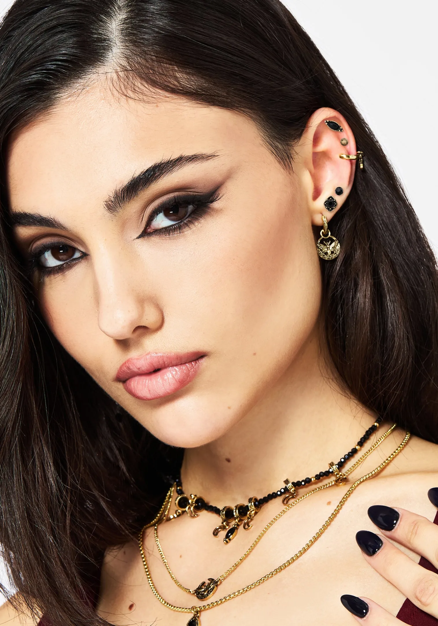 Ciela Moon Moth Earring Set