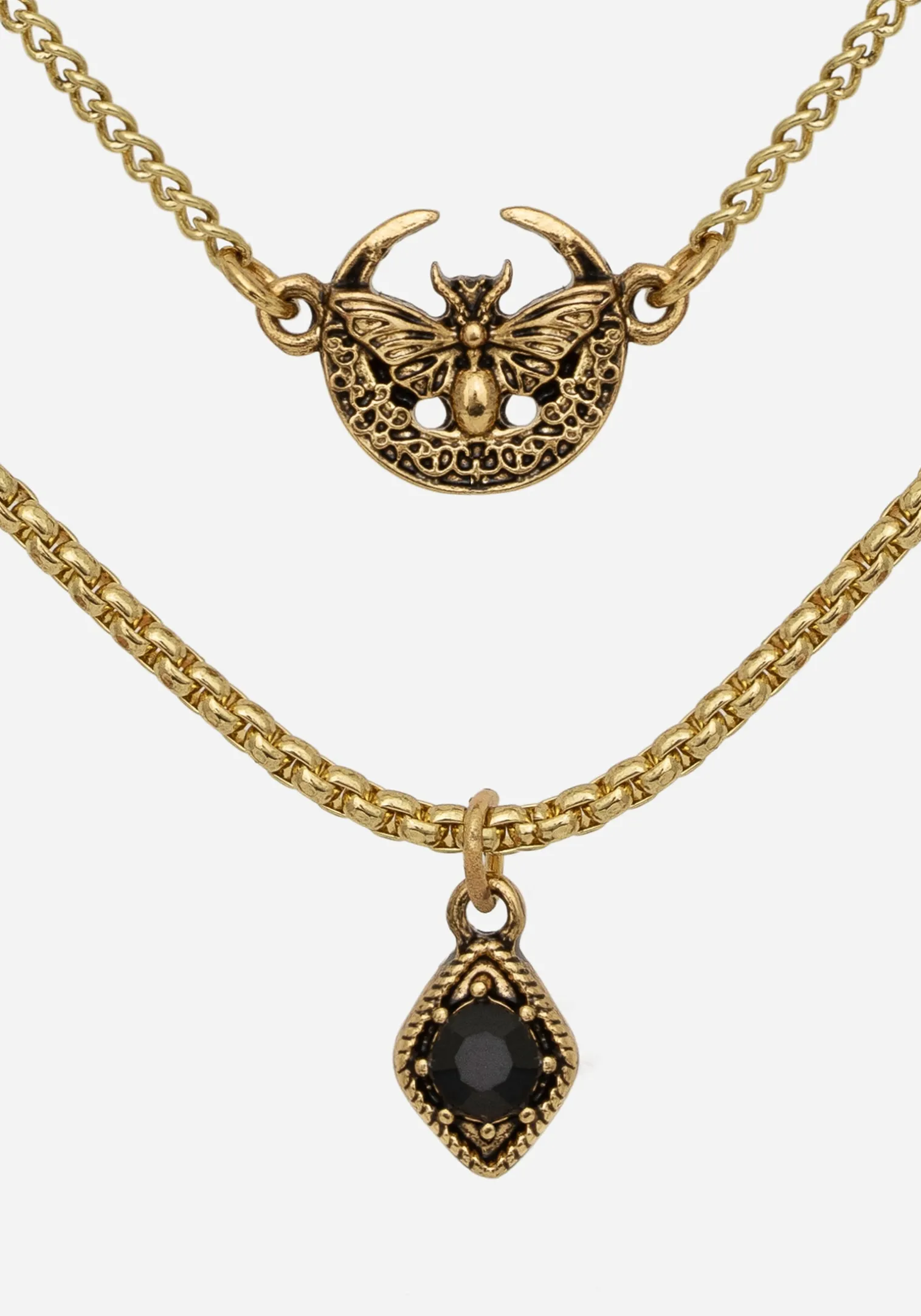 Ciela Moon Moth Layered Necklace