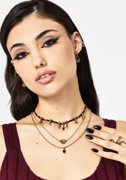 Ciela Moon Moth Layered Necklace