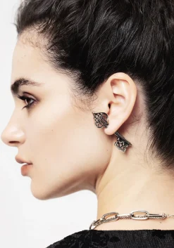 Claustrum Gothic Key Earrings