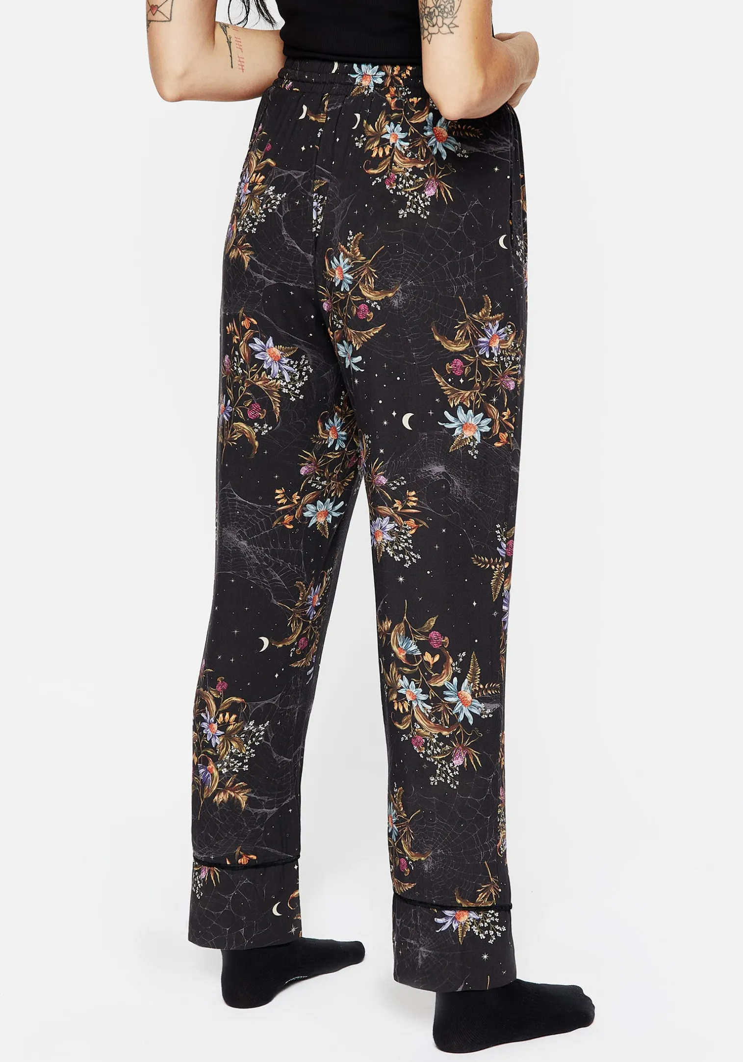 Cleome Floral Spiderweb Pyjama Bottoms