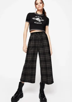 Clover Check Crop Trousers