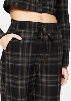 Clover Check Crop Trousers