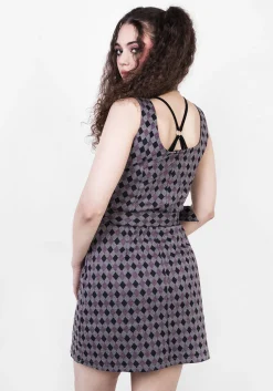 Clowntears Belted Pinafore Dress