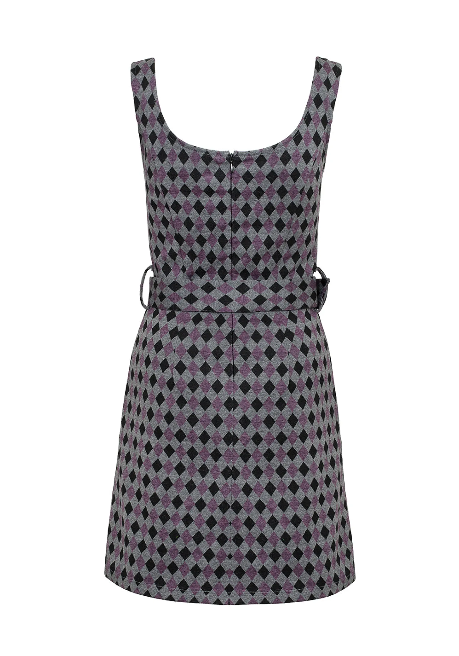 Clowntears Belted Pinafore Dress