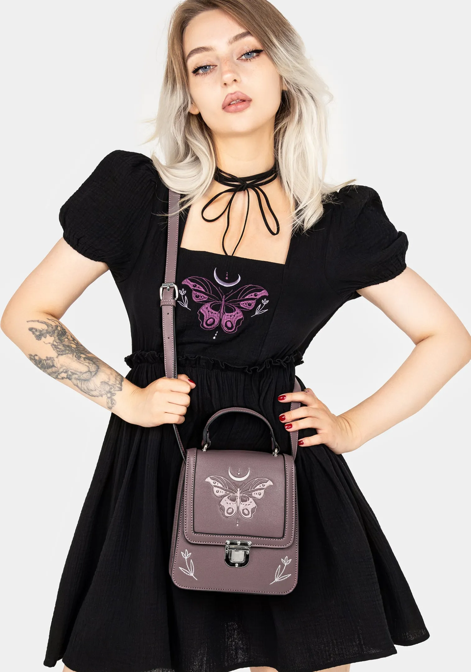Cocoon Butterfly Crossbody Mini Satchel Bag