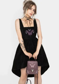 Cocoon Butterfly Embroidered Mini Dress