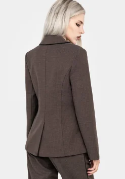 Cointrelle Herringbone Piped Blazer