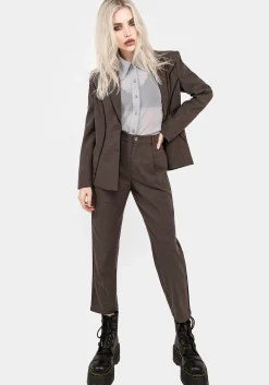 Cointrelle Herringbone Piped Blazer