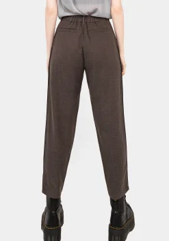 Cointrelle Herringbone Piped Tapered Trousers