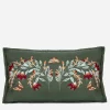Copia Floral Embroidered Throw Cushion