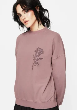 Corvus Graphic Print Crew Neck Sweatshirt