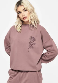 Corvus Graphic Print Crew Neck Sweatshirt
