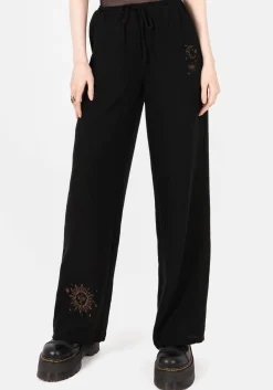 Cosmos Embroidered Wide Leg Trousers
