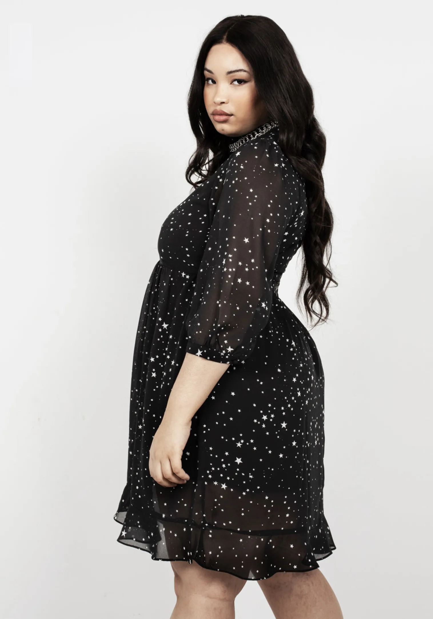 Cosmos High Neck Dress