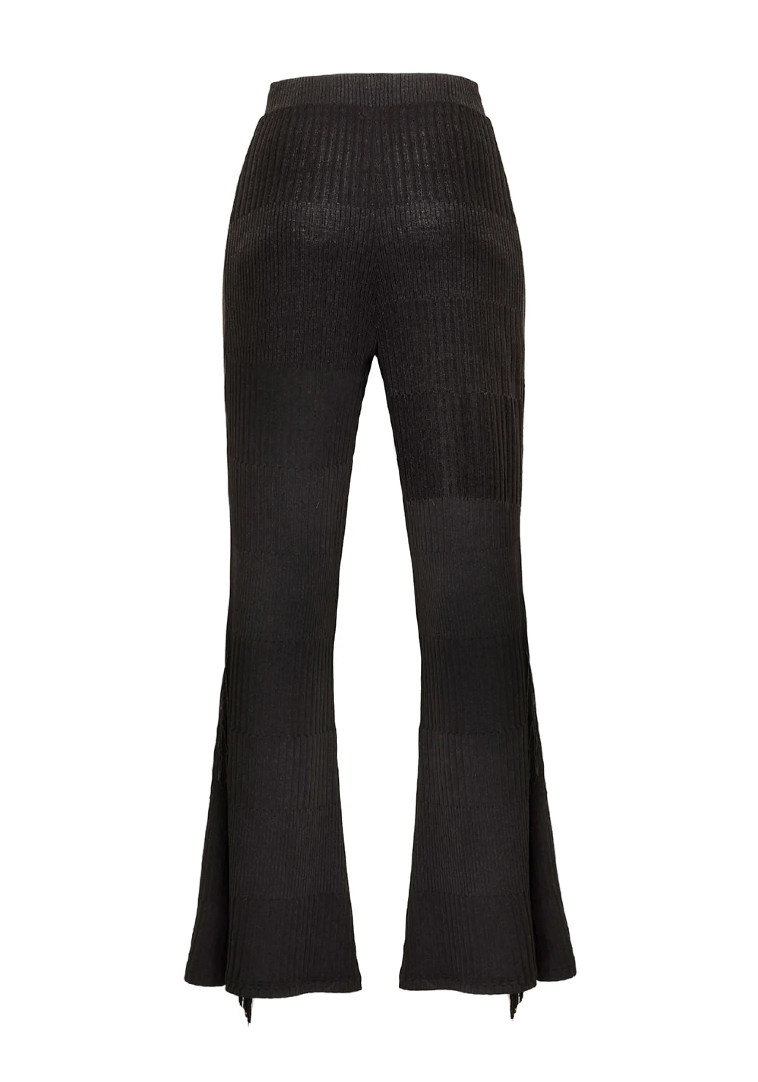 Coyote Fringed Jersey Flares