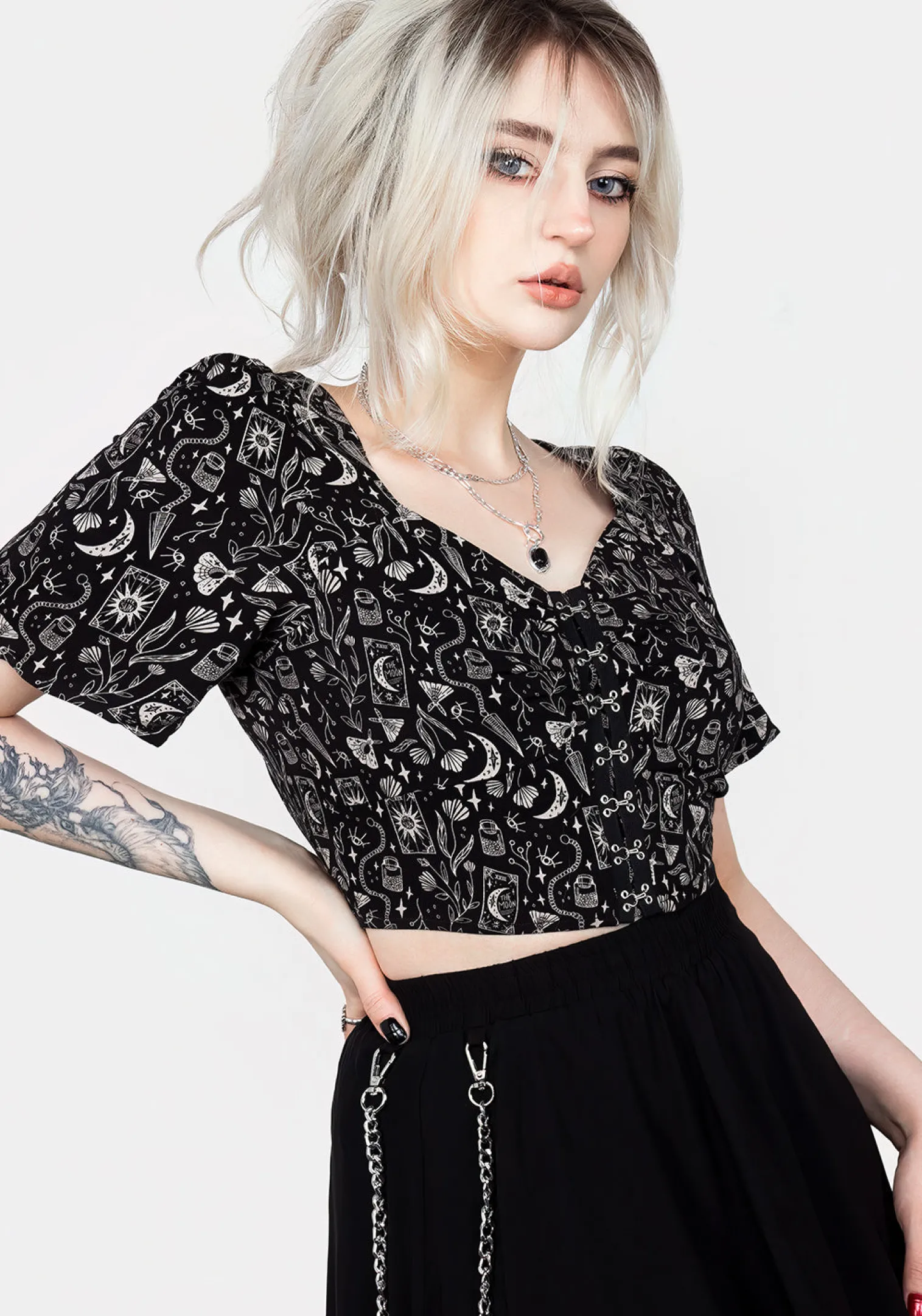 Craft Hook And Eye Crop Top