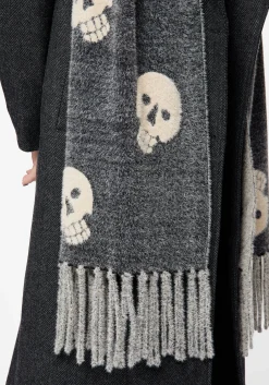 Crania Skull Knit Scarf