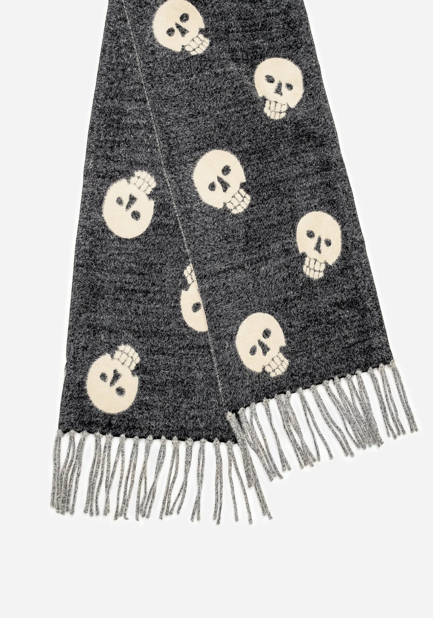Crania Skull Knit Scarf
