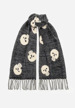 Crania Skull Knit Scarf