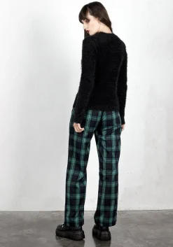 Creed Wide Leg Check Trousers