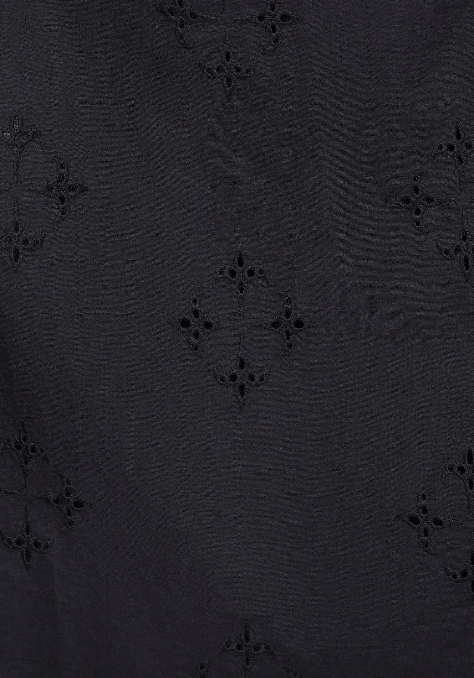 Crux Broderie Cotton Button Up Midi Skirt