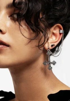 Crux Chain Cuff Earrings