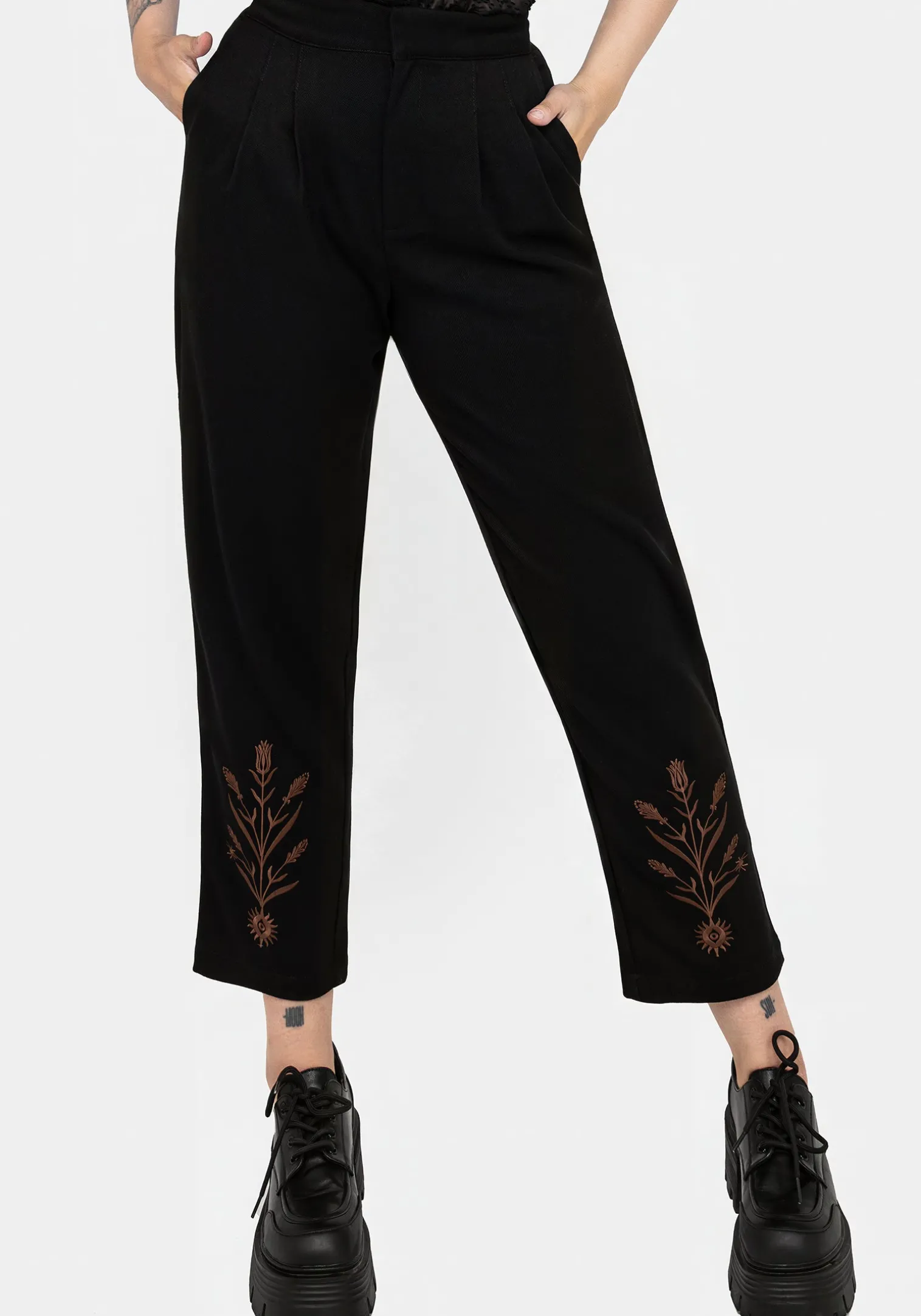 Cybele Embroidered Tapered Trousers