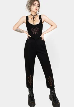 Cybele Embroidered Tapered Trousers