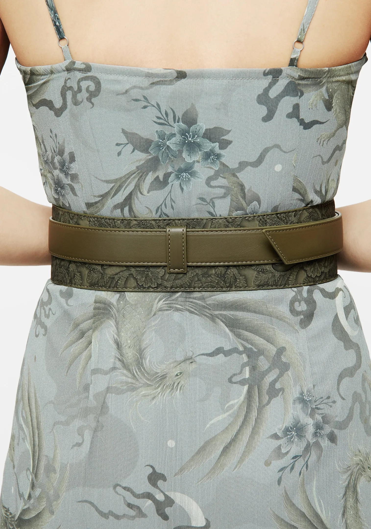 Cypress Paisley Debossed Buckled Waist Belt