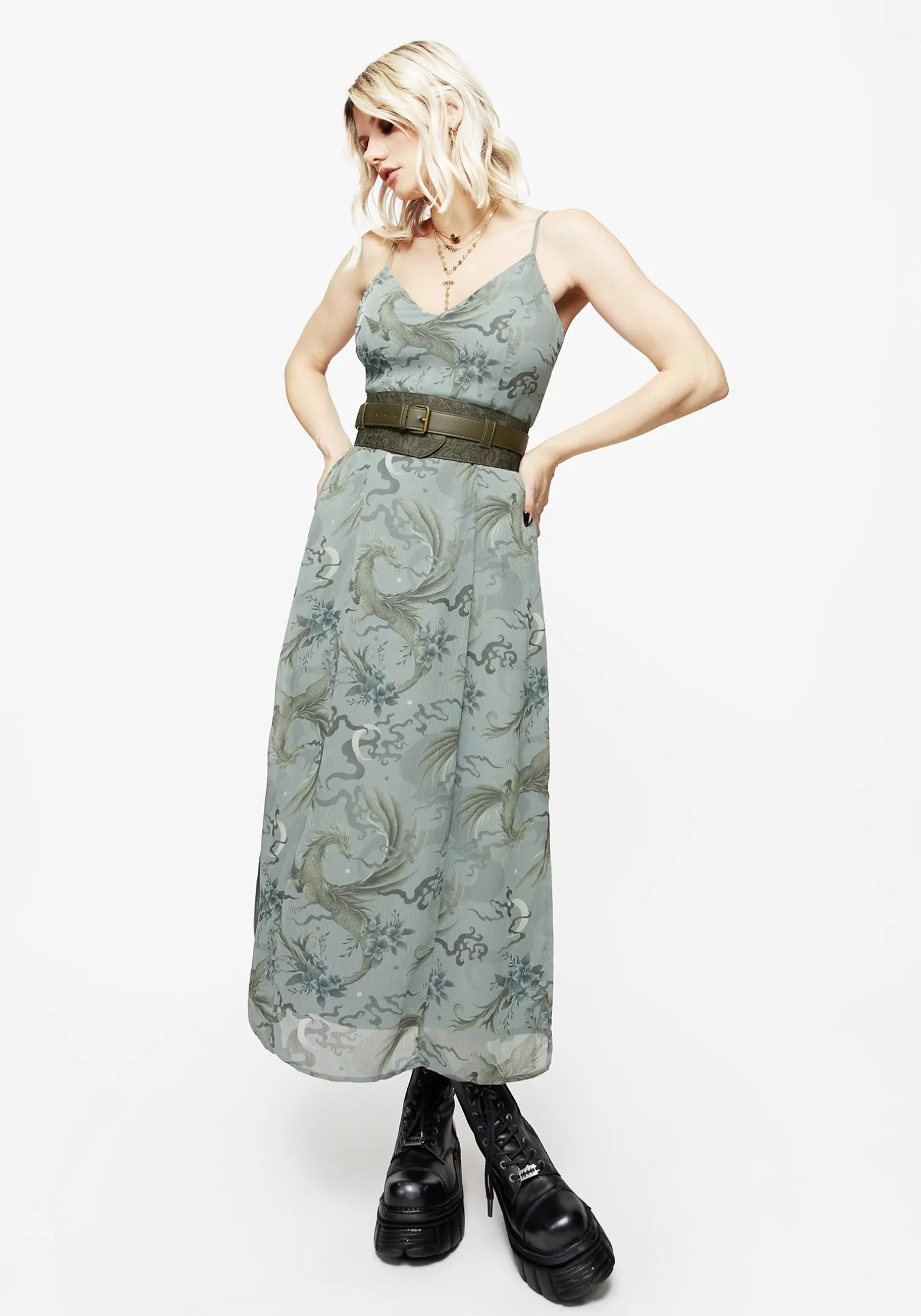 Cypress Paisley Debossed Buckled Waist Belt