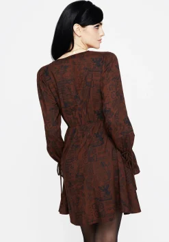 Daemonologie Woodcut Print Mini Dress