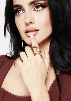Damballa Snake Ring - Gold