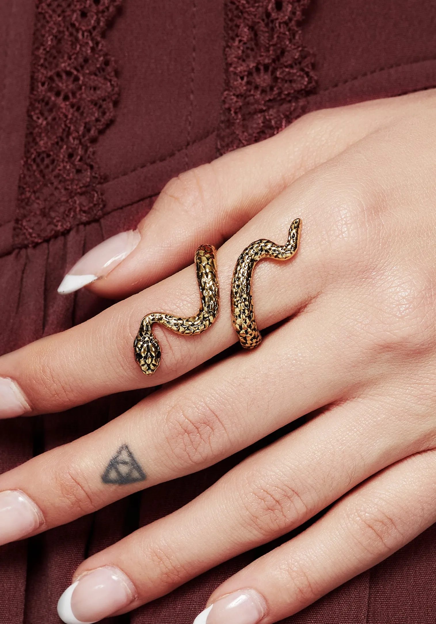 Damballa Snake Ring - Gold
