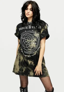Dance Of Venus Tie Dye T-shirt Dress