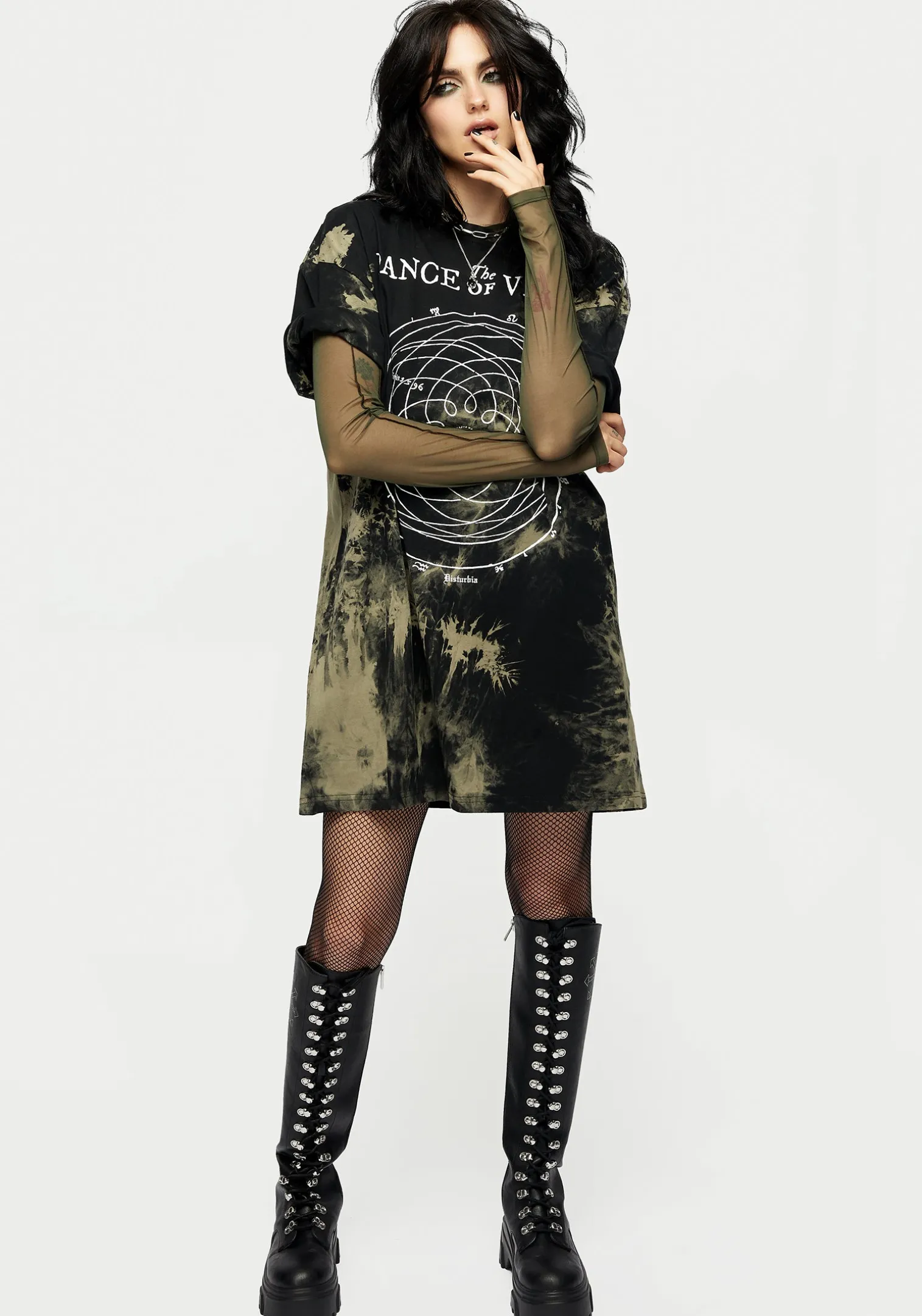 Dance Of Venus Tie Dye T-shirt Dress