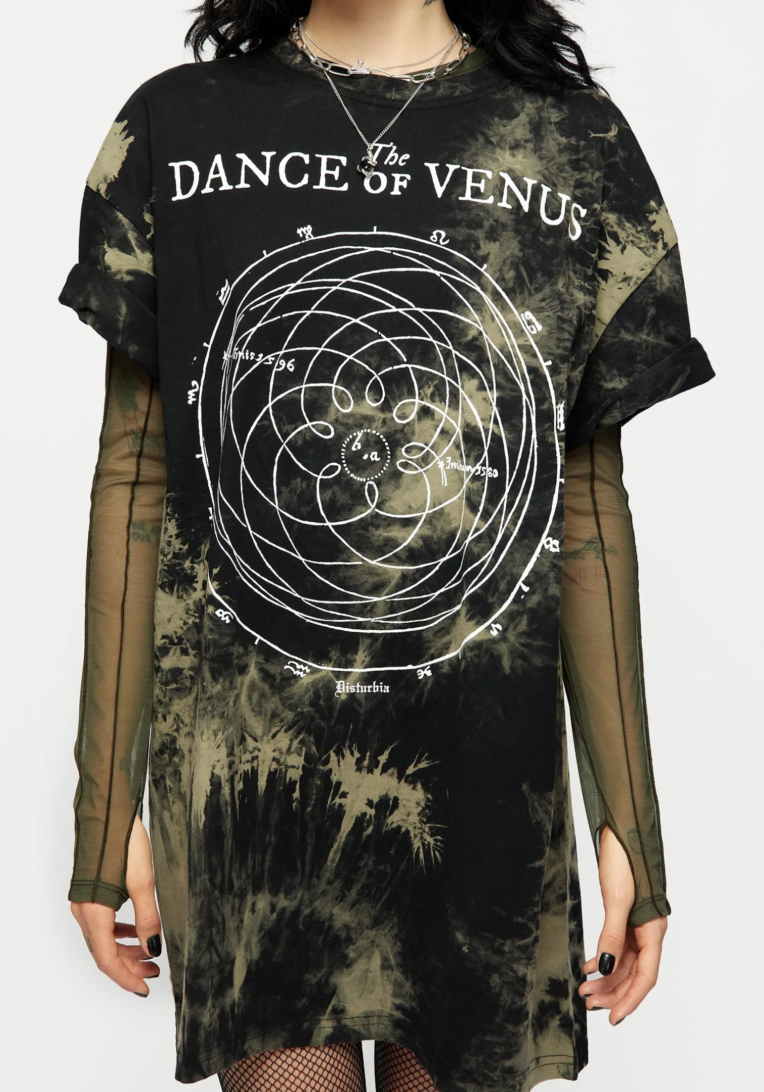 Dance Of Venus Tie Dye T-shirt Dress